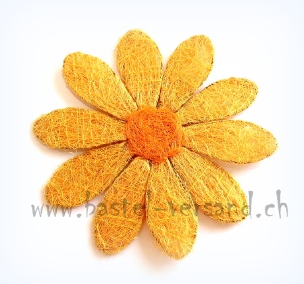 Sisal Blume gelb 30cm