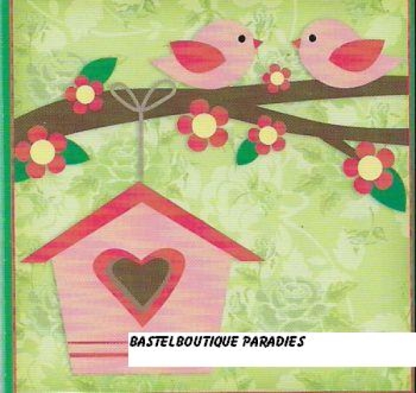 3D Stanzbogen Vögel