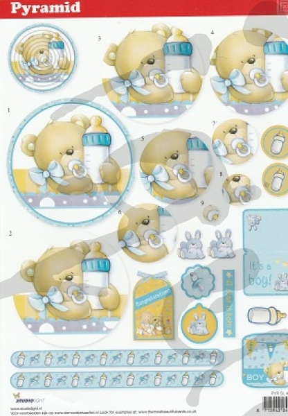 3D Schnittbogen Pyramides Bärli