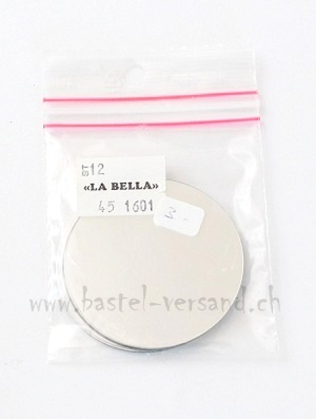 Paillette gross silber matt