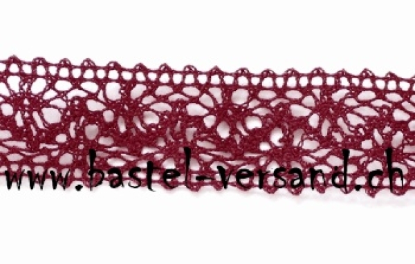 Spitze 25mm dunkelrot