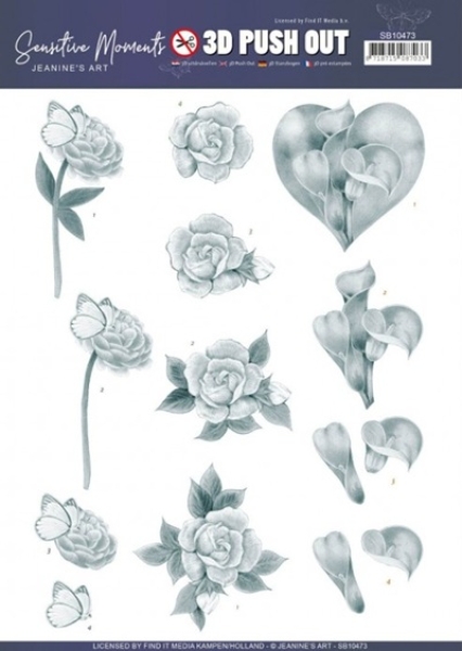 3D Stanzbogen Trauer