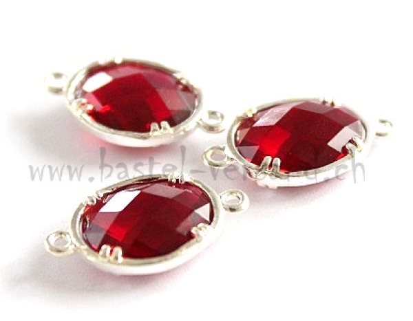 Acrylstein facettiert rubin