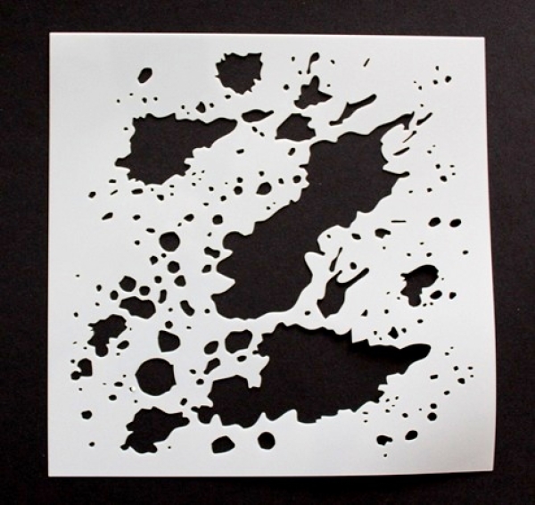 Schablone "Farbflecken"