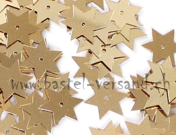 Pailletten Stern 14mm gold