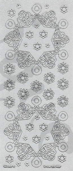Sticker Sterne glitter (61.5090) silber