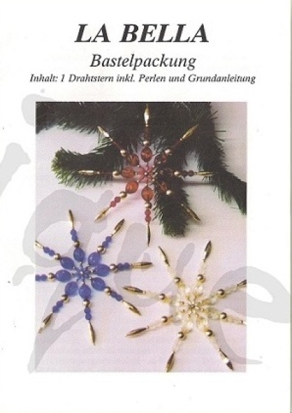 Bastelpackung Perlenstern La Bella 5 blau