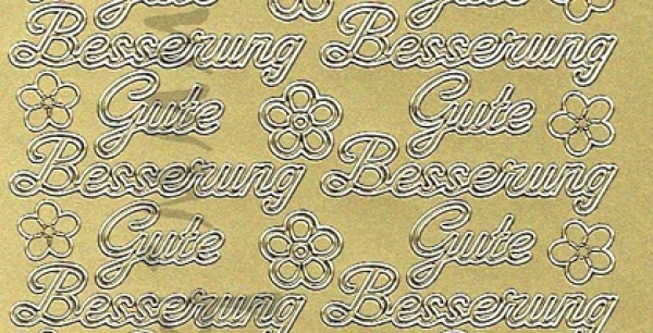 Sticker Gute Besserung (409) gold