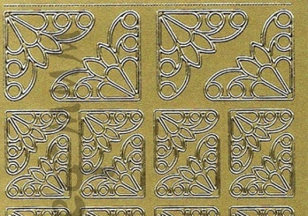 Sticker ecken (1226) gold