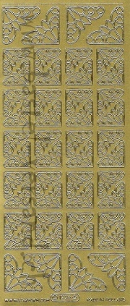 Sticker ecken (1226) gold