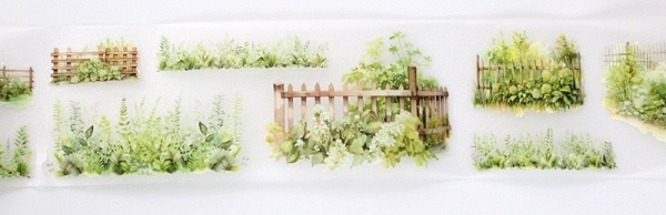 Selbstklebemotiv im Garten