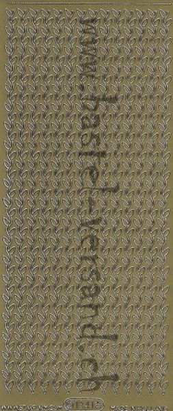 Sticker Linien (1241) Blätter gold