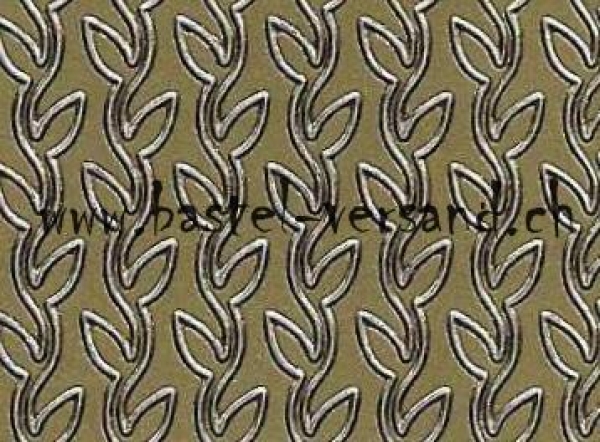 Sticker Linien (1241) Blätter gold