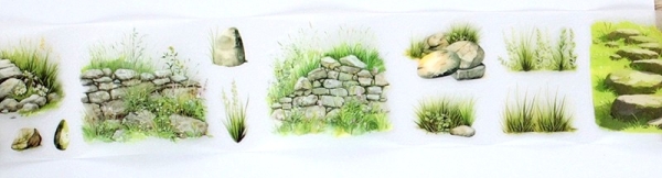 Selbstklebemotiv Steingarten