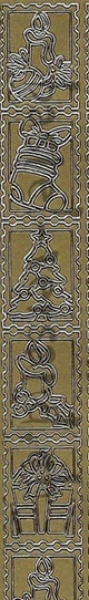 Sticker Weihnachtsmotive gold (7092)
