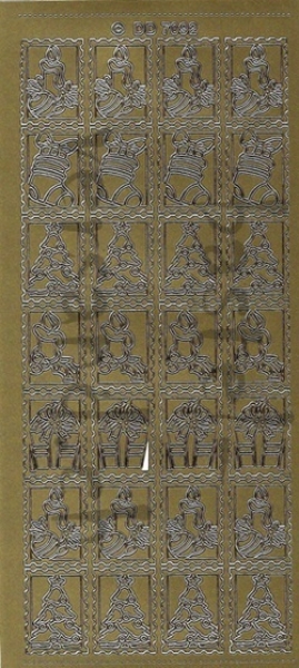 Sticker Weihnachtsmotive gold (7092)