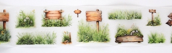 Selbstklebemotiv in der Wiese