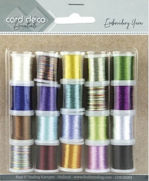 card deco Essentials - Embroidery yarn mix 03
