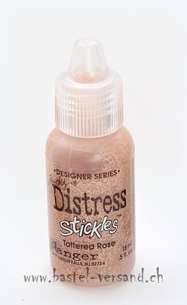 Distress Stickles tattered rose