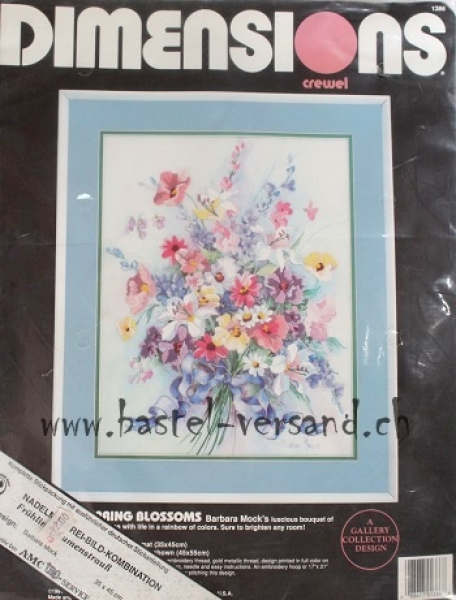 Stickpackung Blumenstrauss