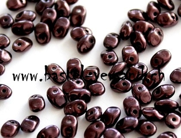 SuperUno 2 x 5mm Luster metallic amethyst