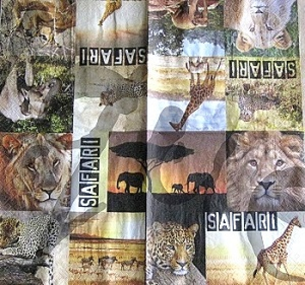 Serviette safari (2Stk.)