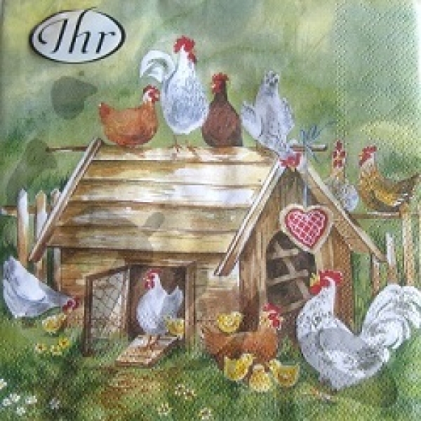 Serviette hühnerstall