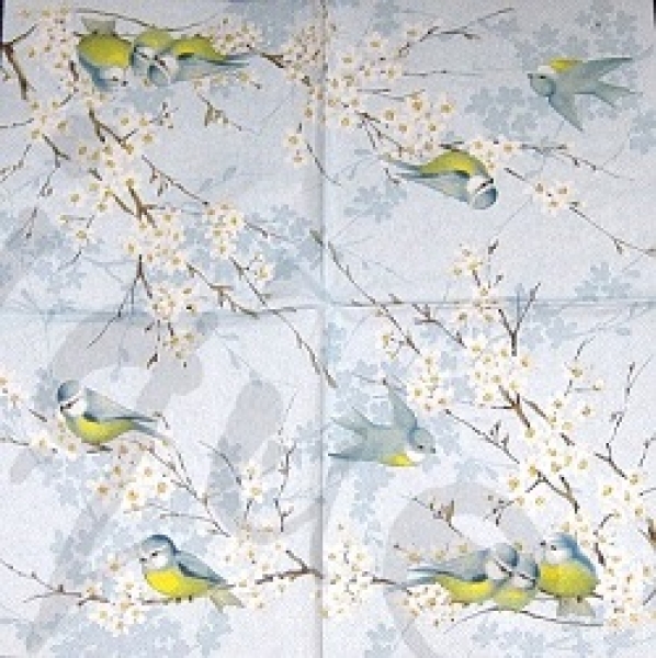 Serviette meisli blau