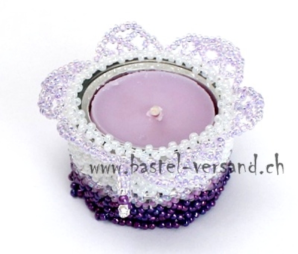 Teelichthalter Mirella lila