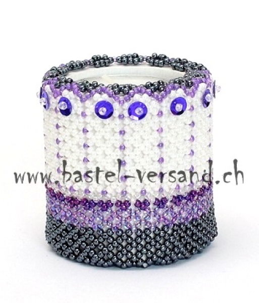 Teelichthalter violett