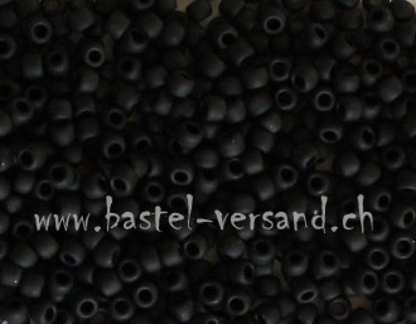 Toho Rocailles-Perlen 9/0 schwarz 49F