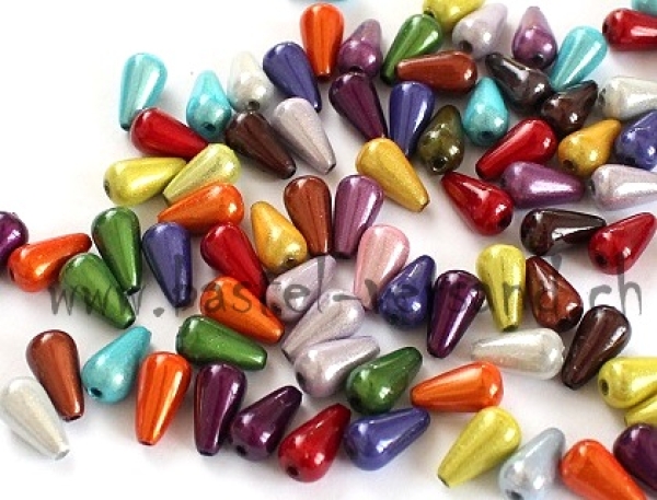 Tropfen 10 x 6mm 20Stk. assortiert