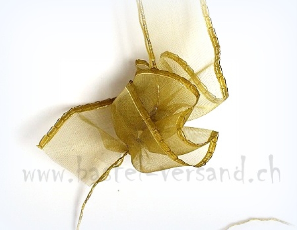 Tüll Ziehband 5,5cm oliv