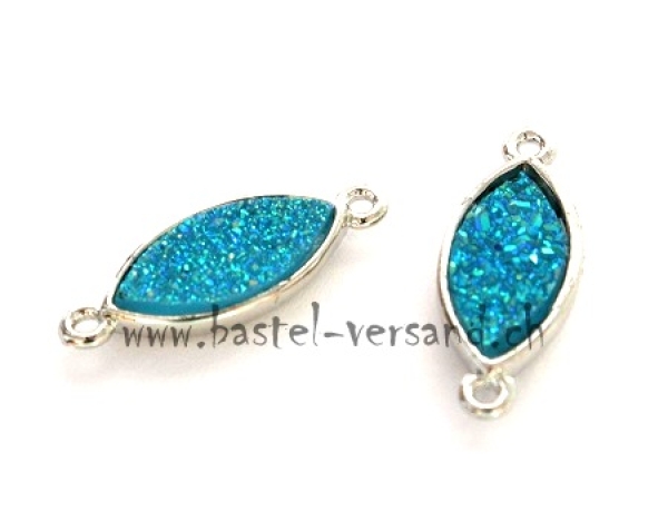 Verbindungsteil mit 2 Ösen hellblau