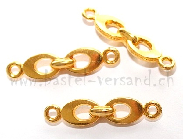 Verbindungsteil "Masche" goldfarbig