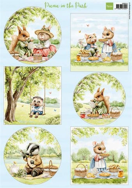 Schnittbogen Picknick im Park