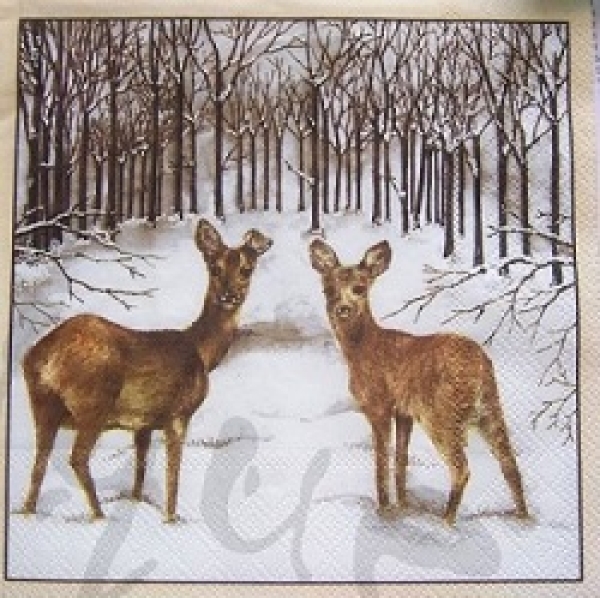 Serviette 2 rehe