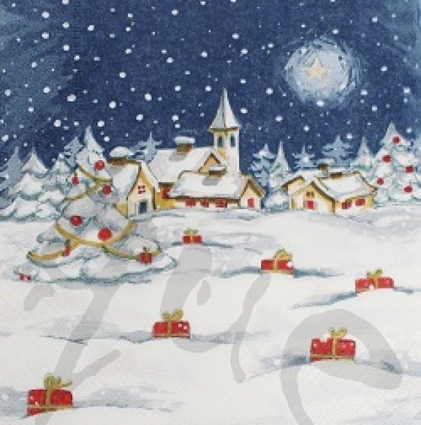 Serviette winterabend