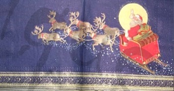 Serviette rentierschlitten