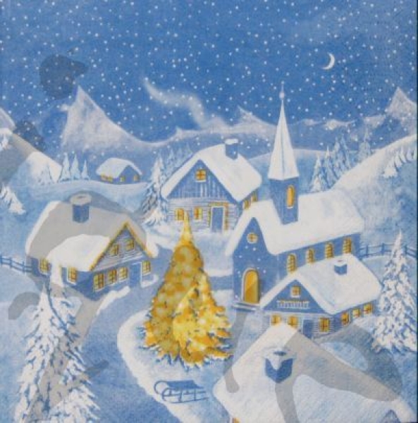 Serviette winterdorf