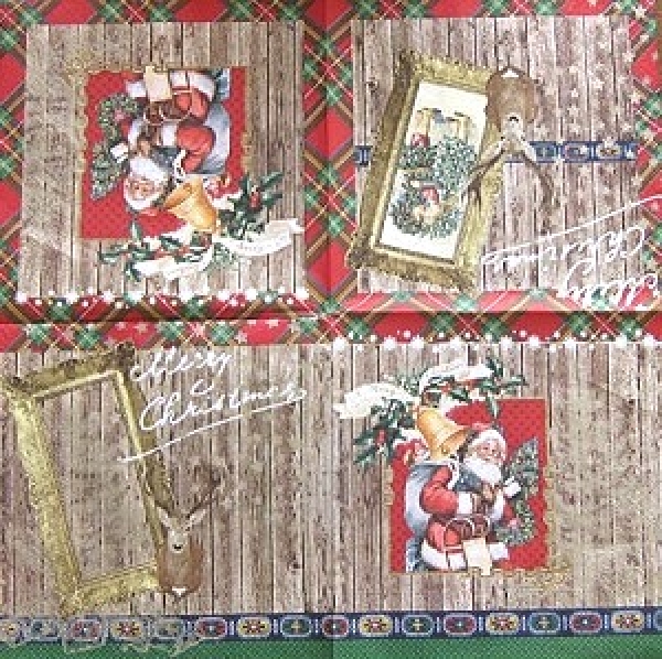 Serviette tableau de noël