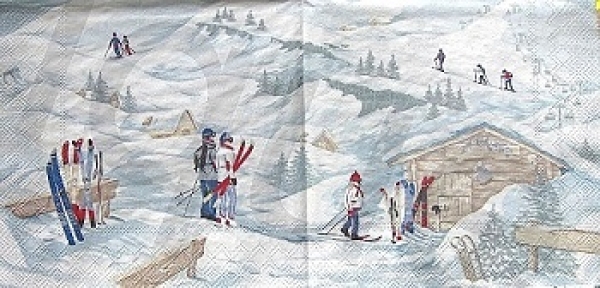 Serviette wintersport