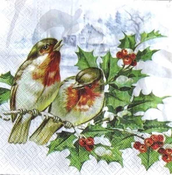 Serviette 2 vögel (2Stk.)