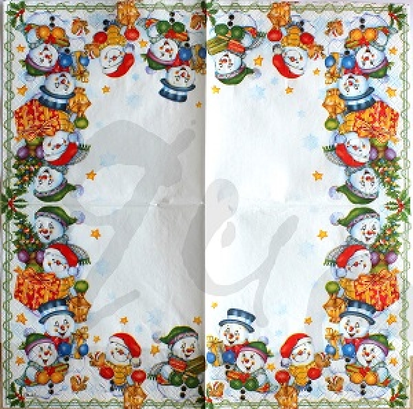 Serviette schneemänner (2Stk.)