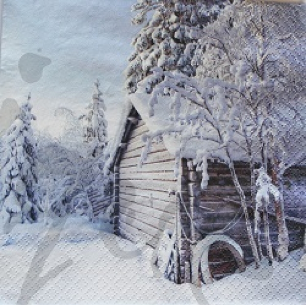 Serviette winter cabin