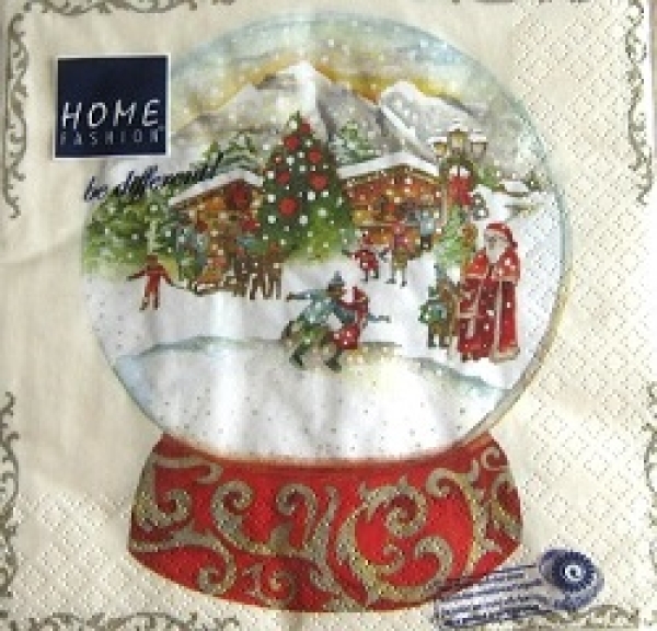 Serviette snow globe