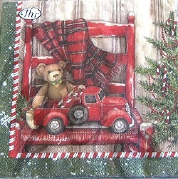 Serviette bear in chair