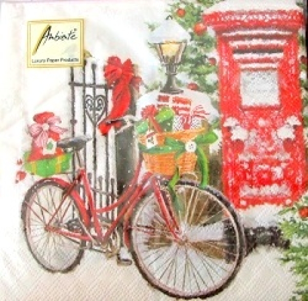 Serviette bike in snow