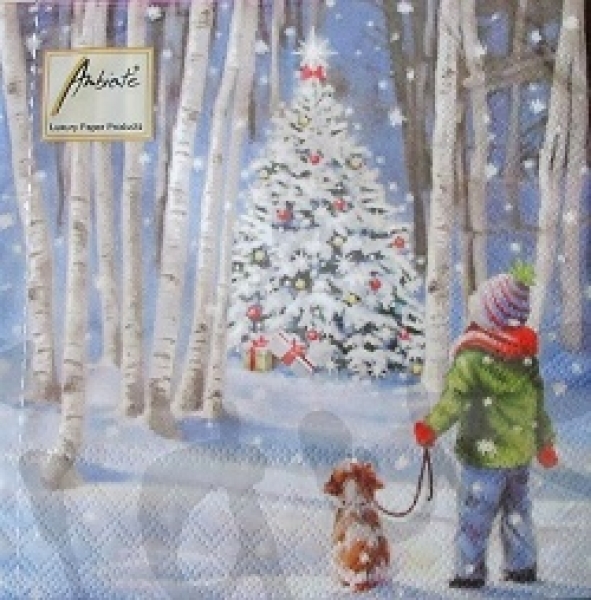 Serviette shining tree