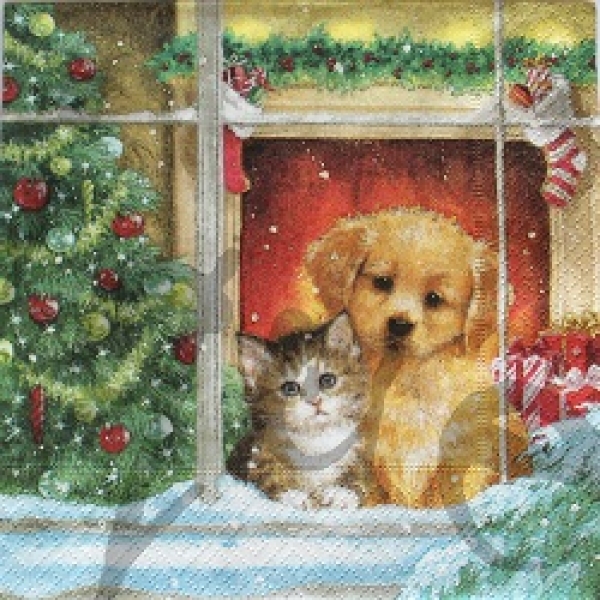 Serviette christmas morning